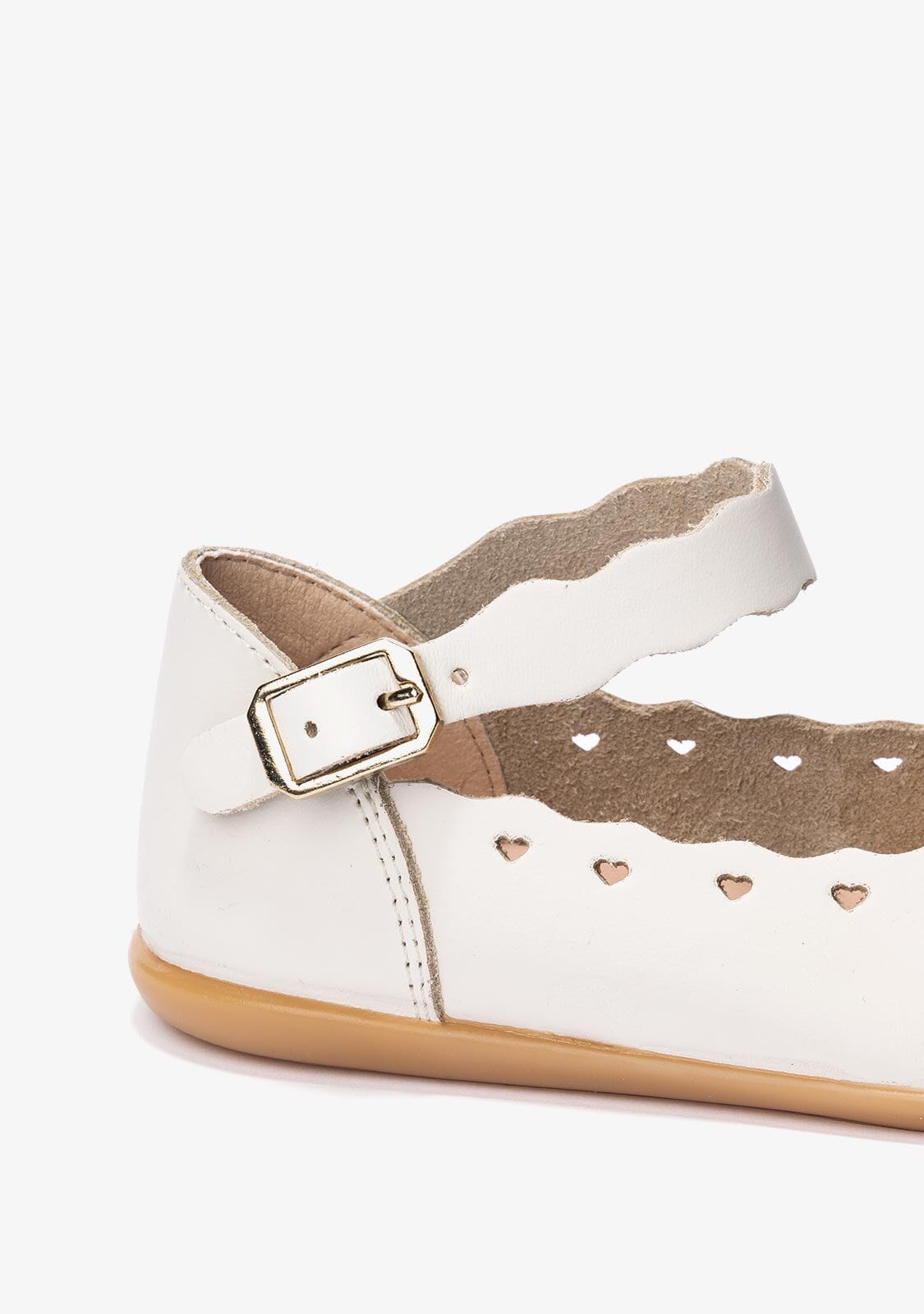 CONGUITOS Shoes Girl's Beige Buckle Ballerinas