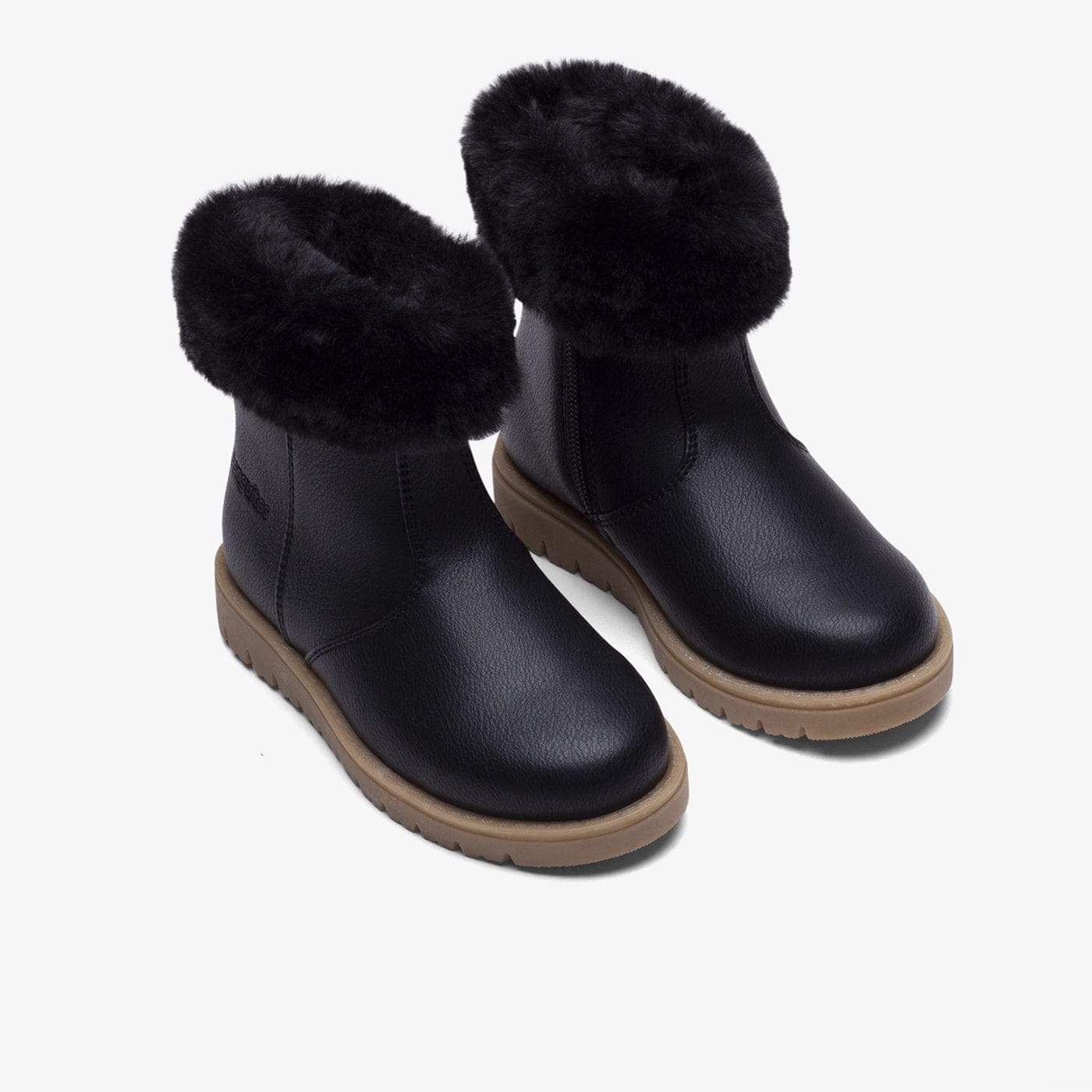 CONGUITOS Shoes Girl's Black Fur Boots