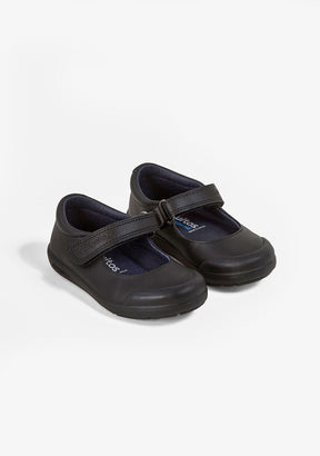 CONGUITOS Shoes Girl's Black Washable Leather School Shoes
