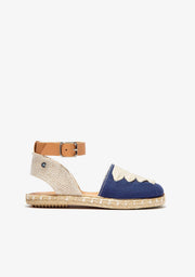 CONGUITOS Shoes Girl's Blue Laces Espadrilles