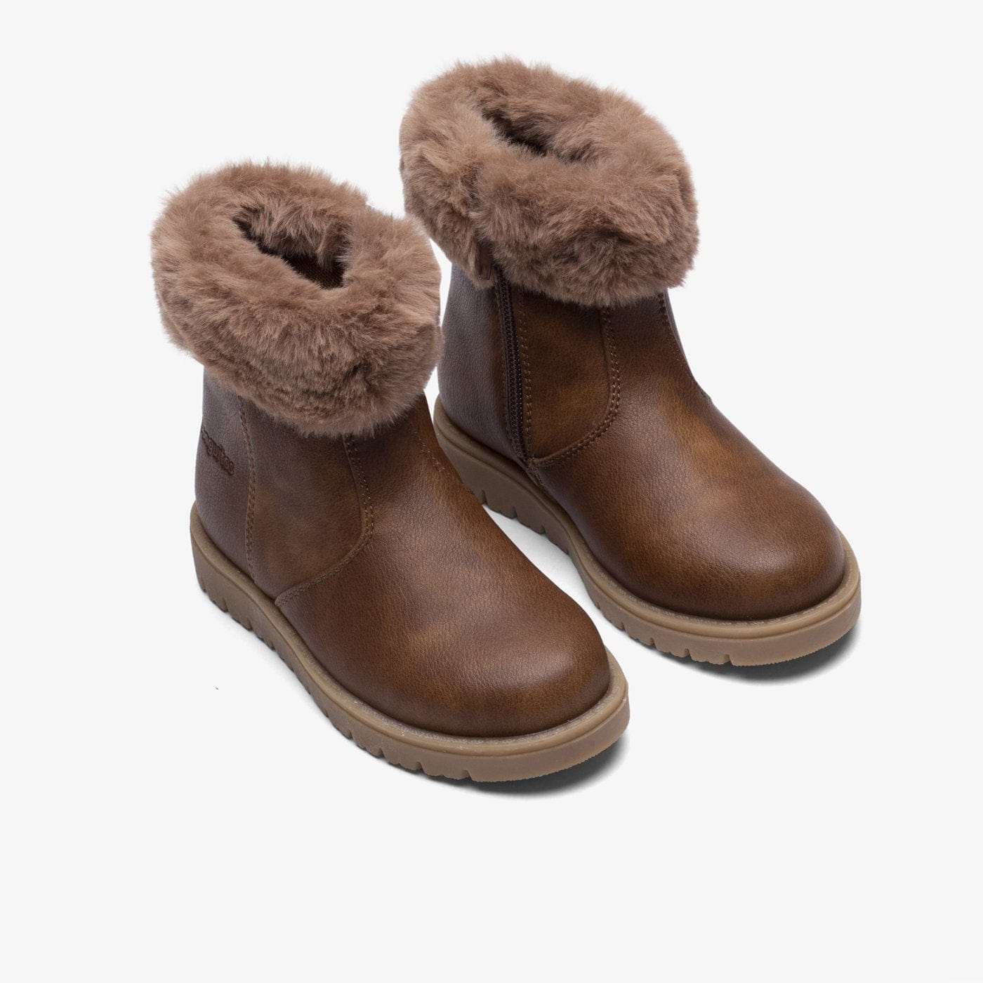 CONGUITOS Shoes Girl's Brown Fur Boots