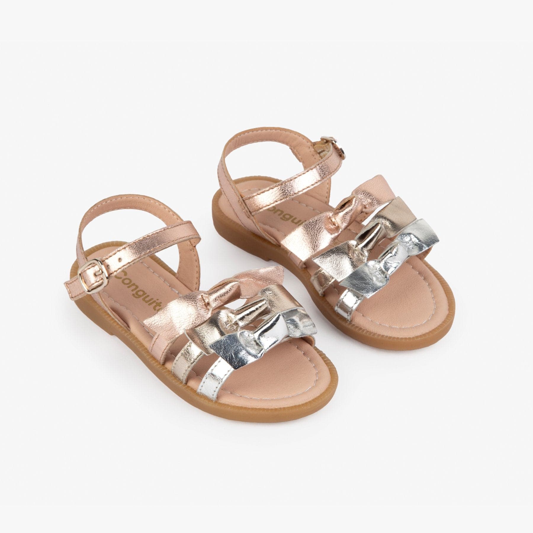 CONGUITOS Shoes Girl's Dino Magnesium Leather Sandals
