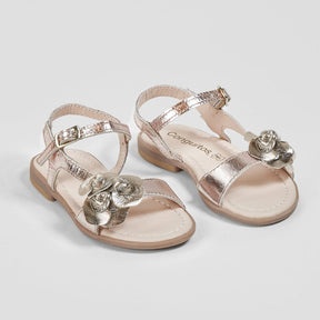 CONGUITOS Shoes Girl's Flowers Adornment Magnesium Leather Sandals
