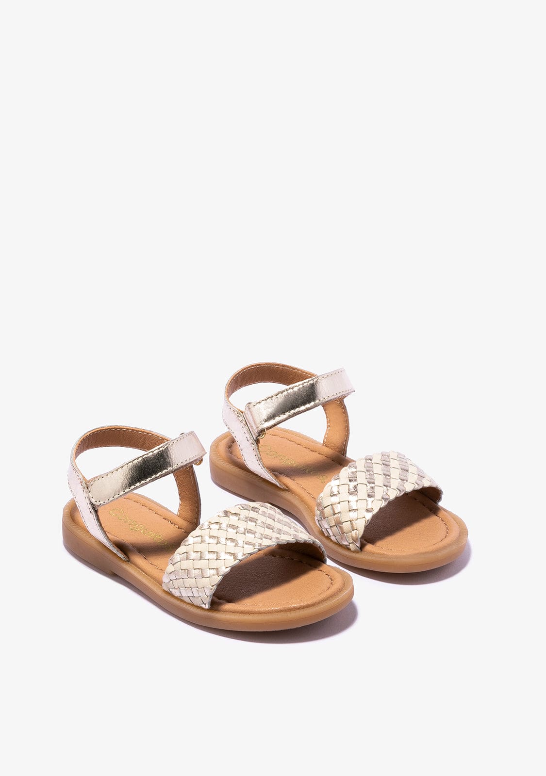 CONGUITOS Shoes Girl's Gold Beige Sandals Napa