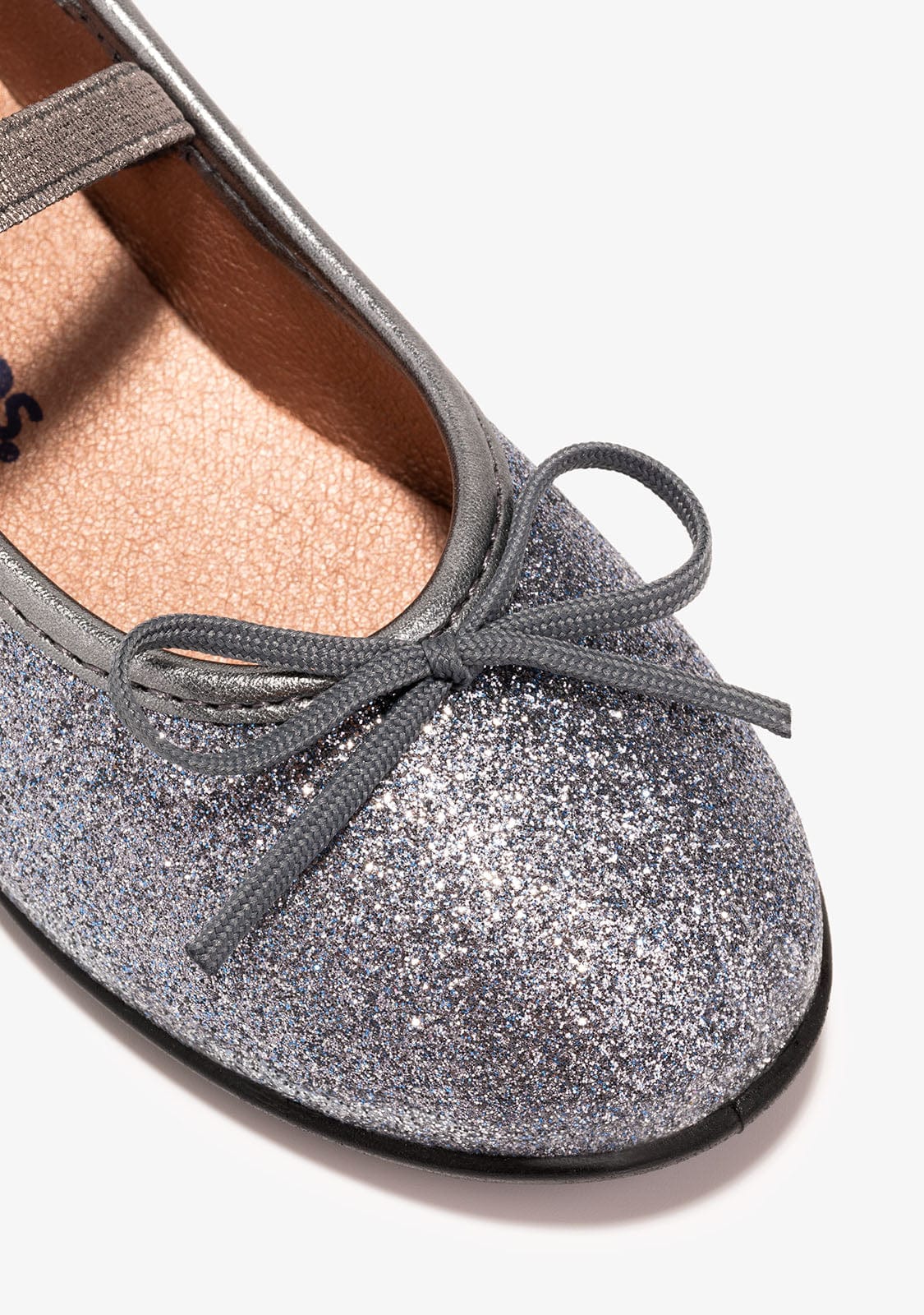 CONGUITOS Shoes Girl's Lead Glitter Ballerinas