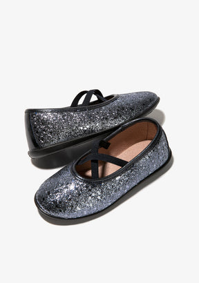 CONGUITOS Shoes Girl's Lead Glitter Straps Ballerinas