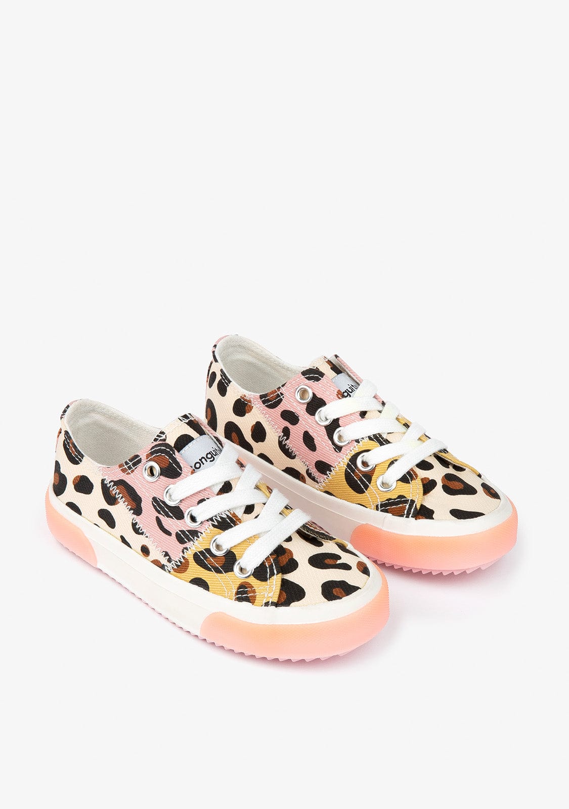 CONGUITOS Shoes Girl's Leo Print Sneakers