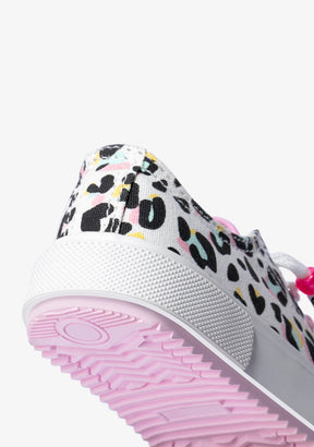 CONGUITOS Shoes Girl's Leopard Sneakers Canvas