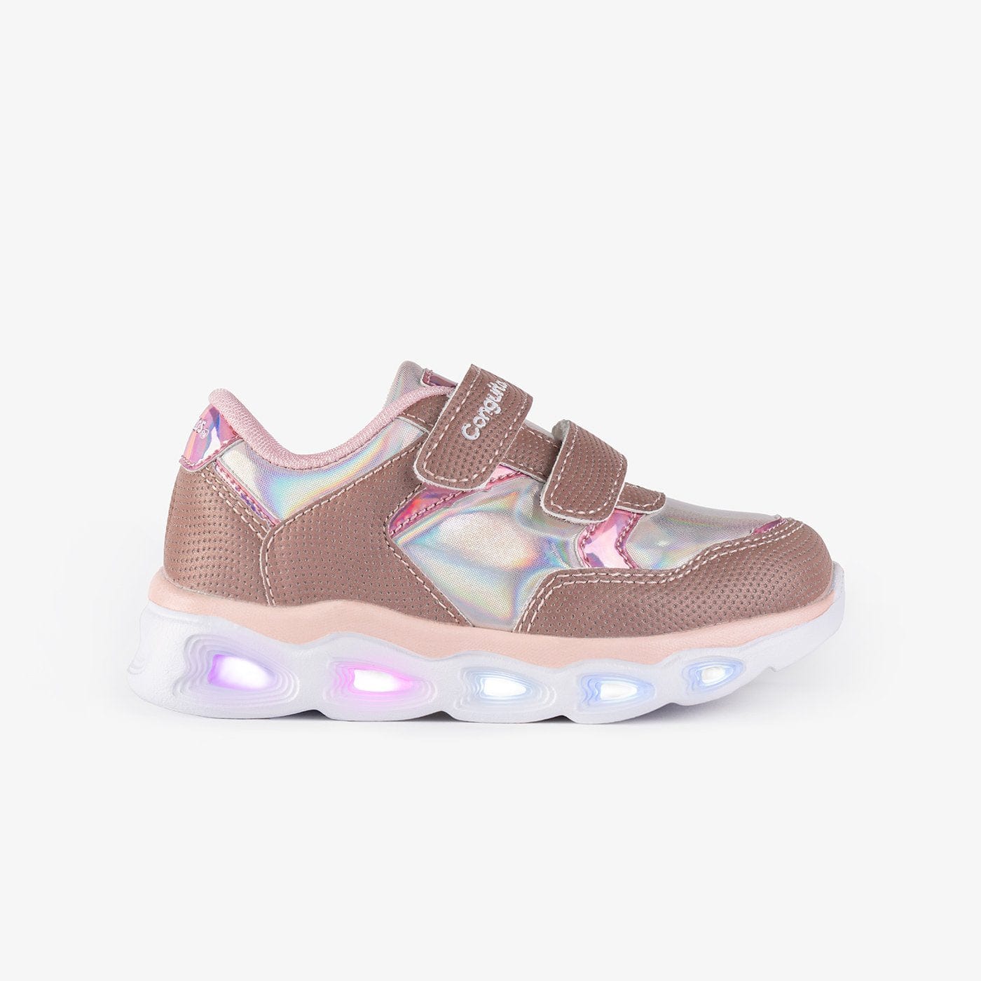 CONGUITOS Shoes Girl's Light Up and Reflectant Sneakers