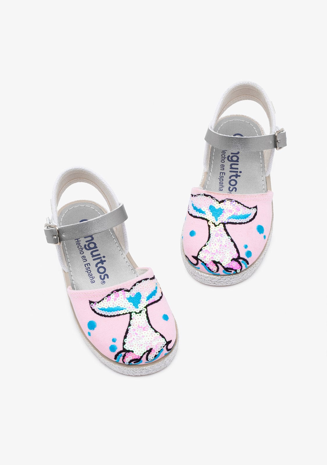 CONGUITOS Shoes Girl's Mermaid Sequins Espadrilles