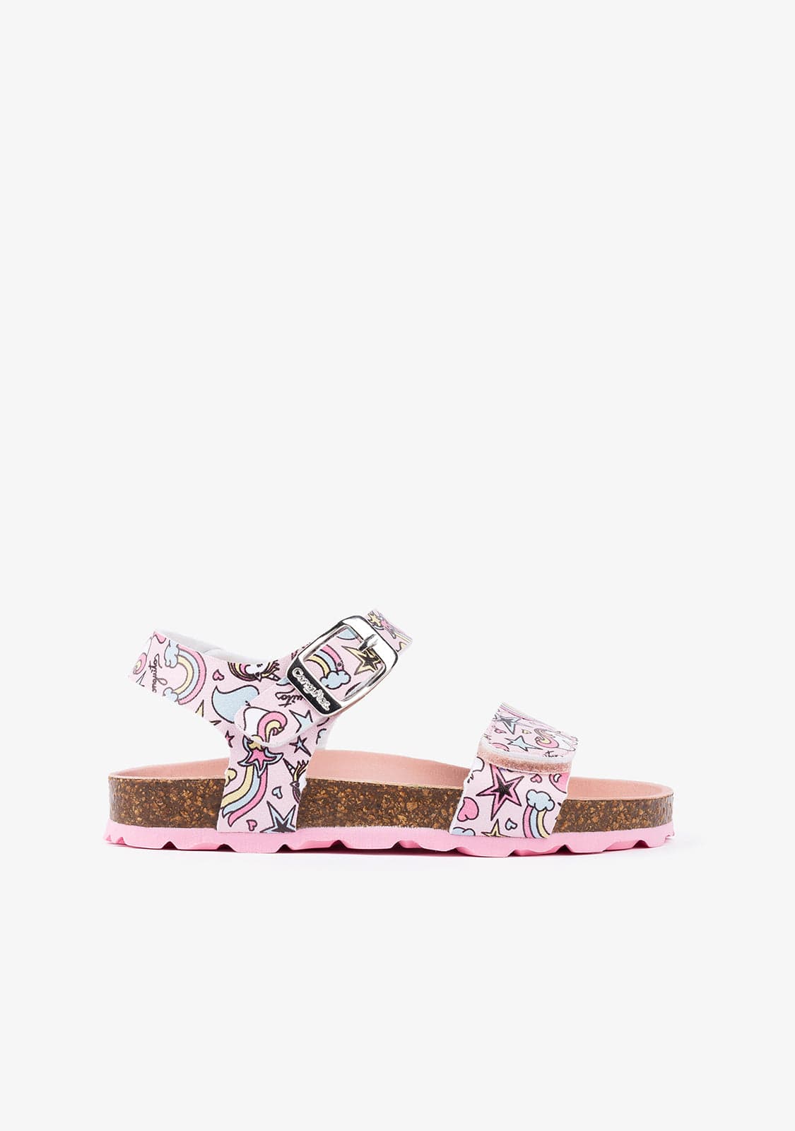 CONGUITOS Shoes Girl's Multi Unicorn Print Bio Sandals