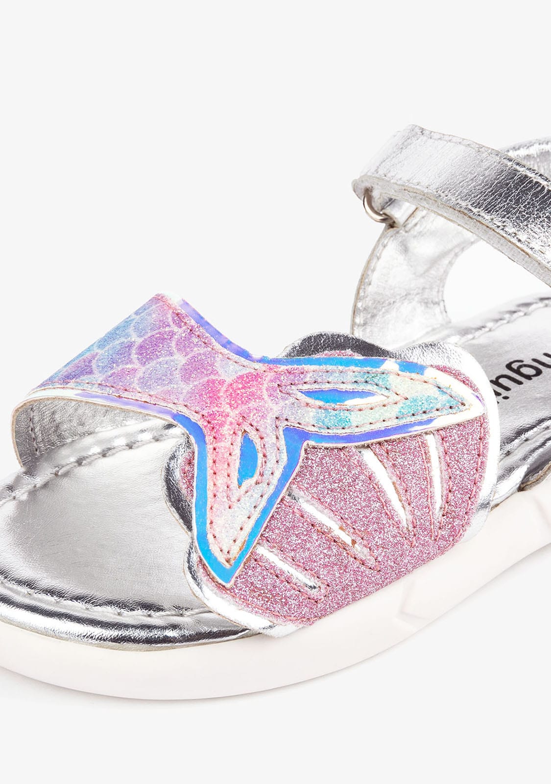 CONGUITOS Shoes Girl's Multicolor Mermaid Leather Sandals