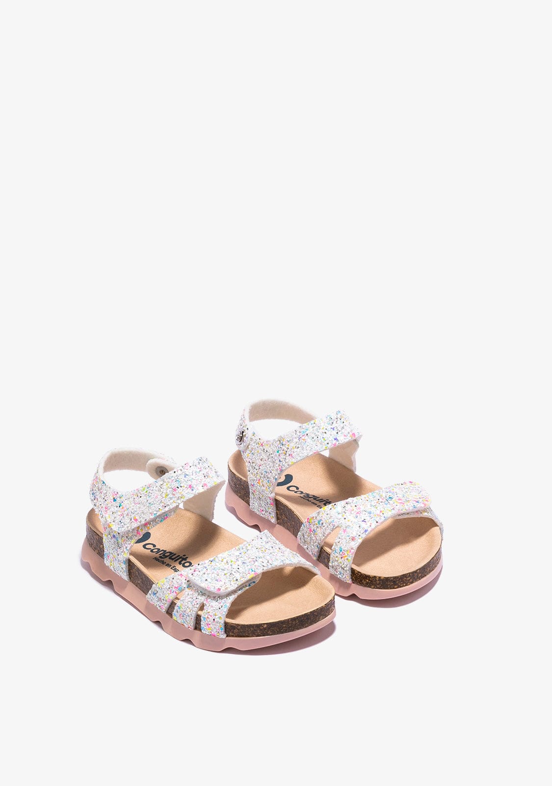 CONGUITOS Shoes Girl's Multicolour Bio Glitter Sandals