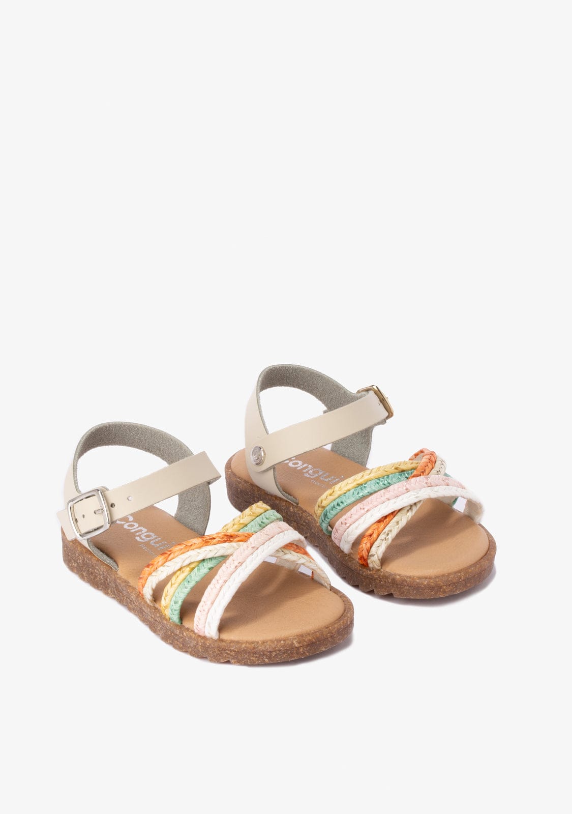 CONGUITOS Shoes Girl's Multicolour Braided Sandals