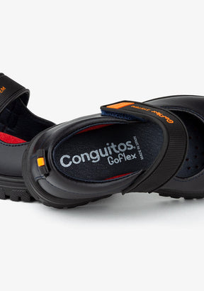 CONGUITOS Shoes Girl's Navy GoFlex System School Shoes
