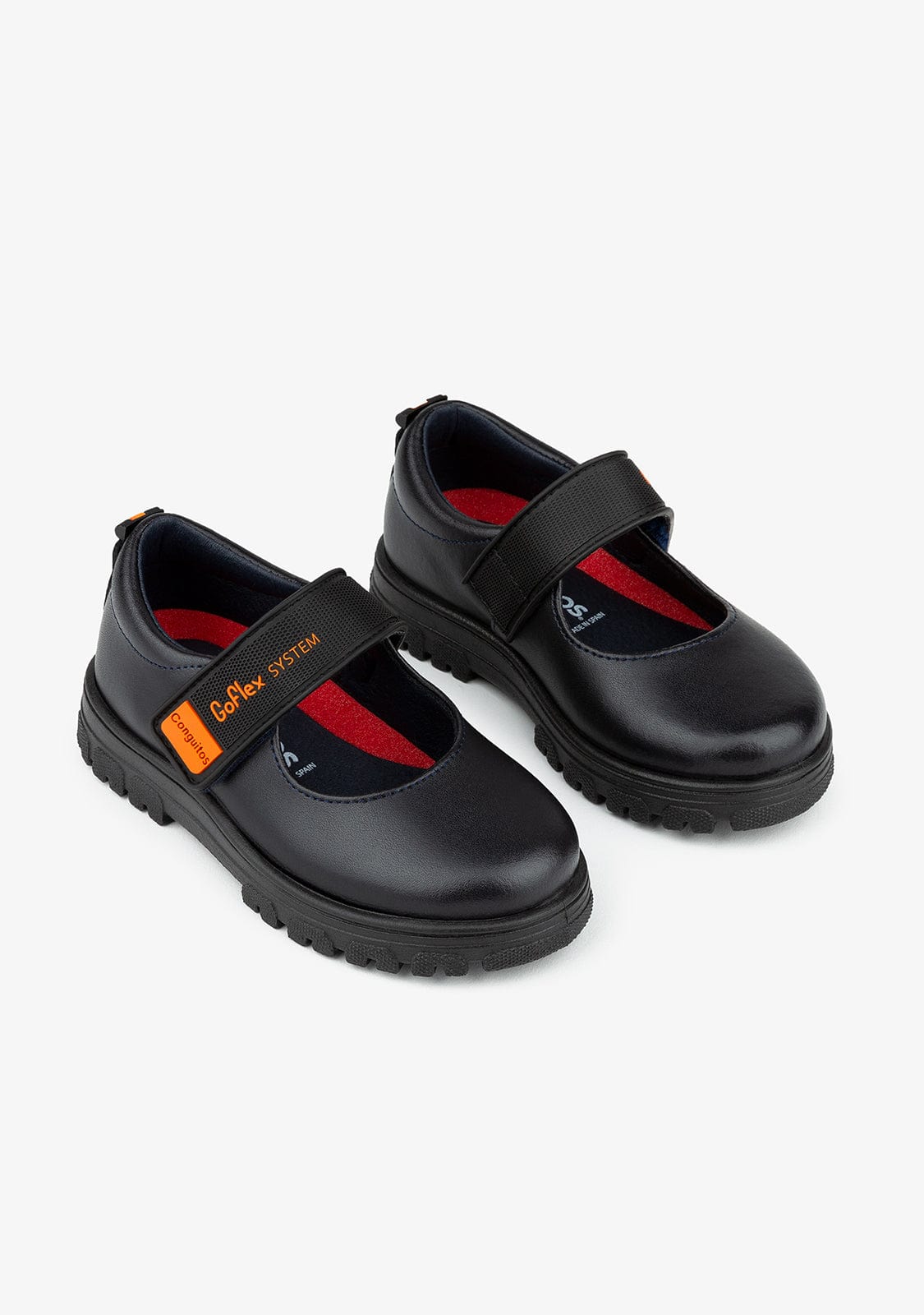 CONGUITOS Shoes Girl's Navy GoFlex System School Shoes