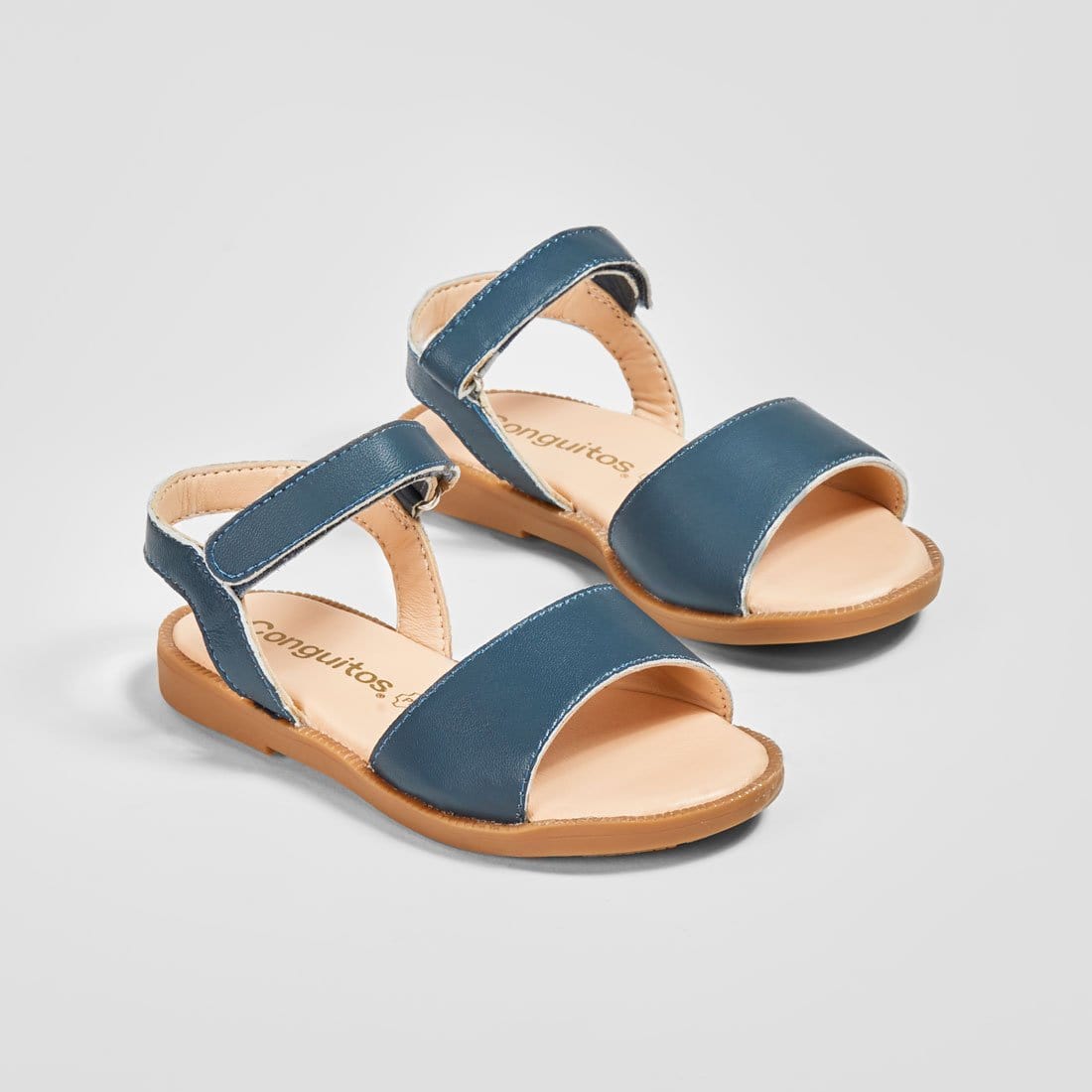 CONGUITOS Shoes Girl's Navy Leather Sandals