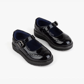 CONGUITOS Shoes Girl's Navy Patent Leather Mary Janes