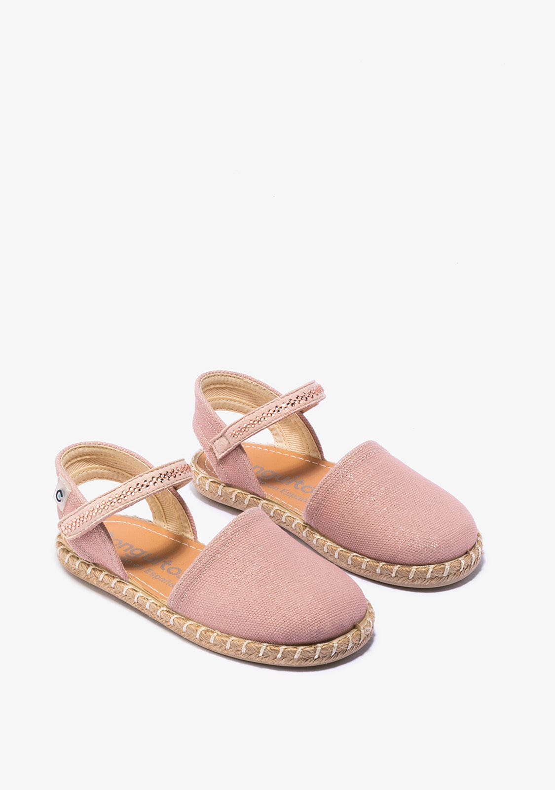 CONGUITOS Shoes Girl's Pink Espadrilles Metallized