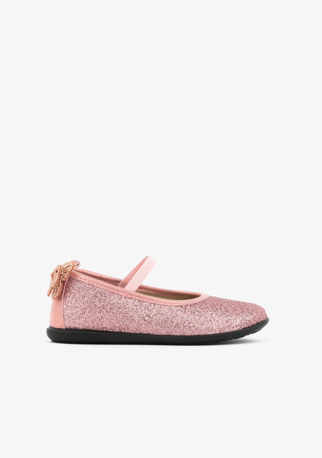 CONGUITOS Shoes Girl's Pink Glitter Ballerinas With Bow