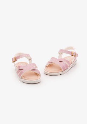 CONGUITOS Shoes Girl's Pink Glitter Sandals