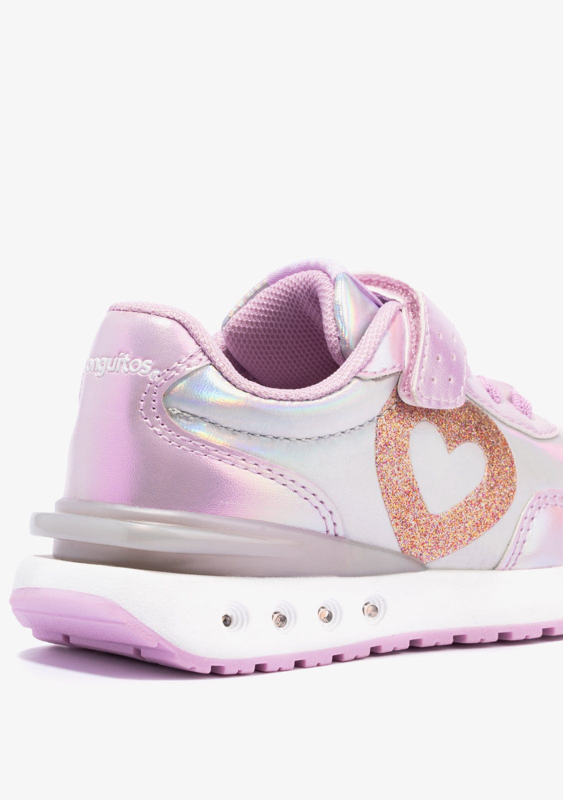 CONGUITOS Shoes Girl's Pink Heart With Lights Sneakers