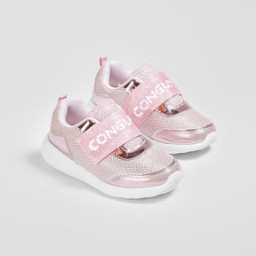 CONGUITOS Shoes Girl's Pink Sneakers with Led Lights
