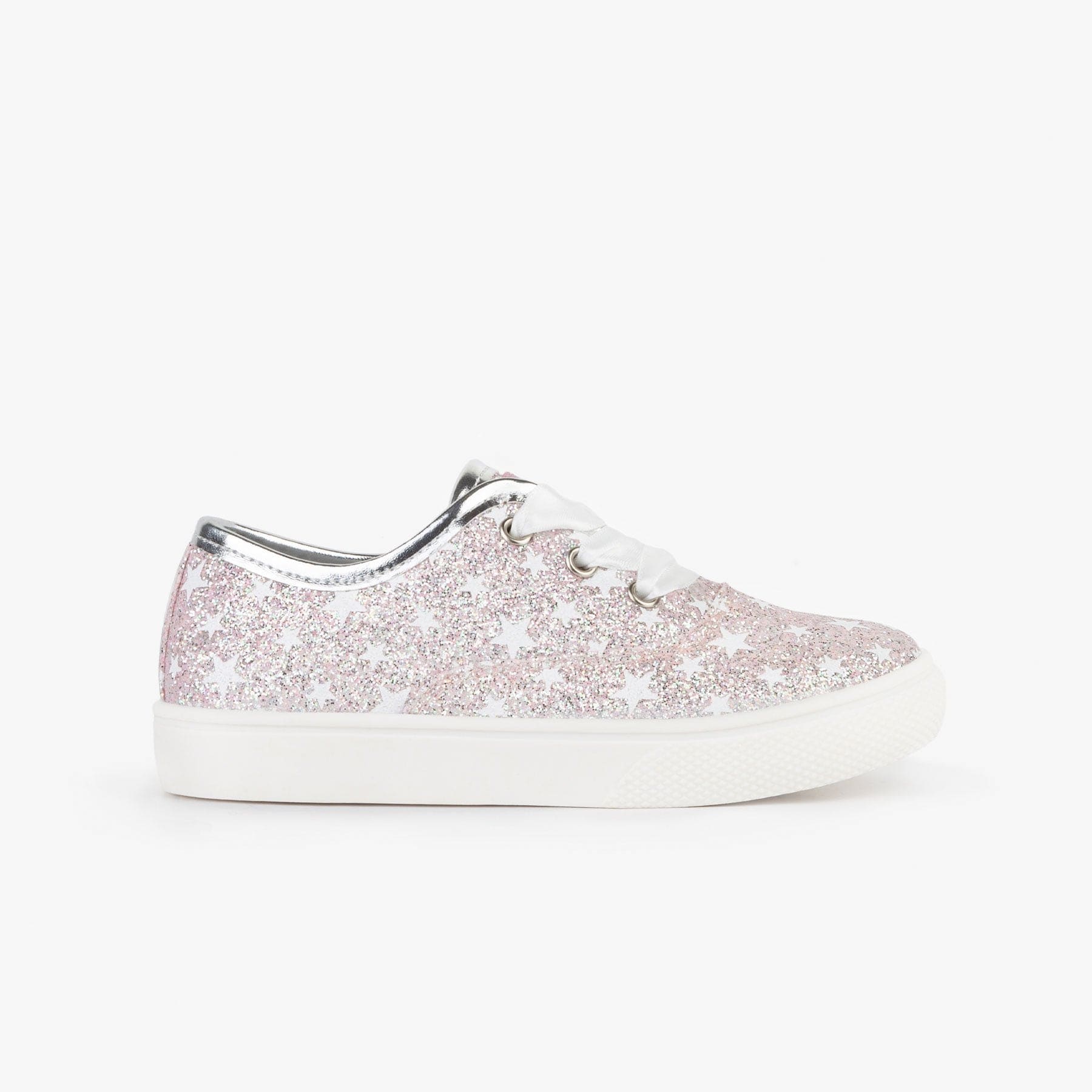 CONGUITOS Shoes Girl's Pink Stars Glitter Sneakers