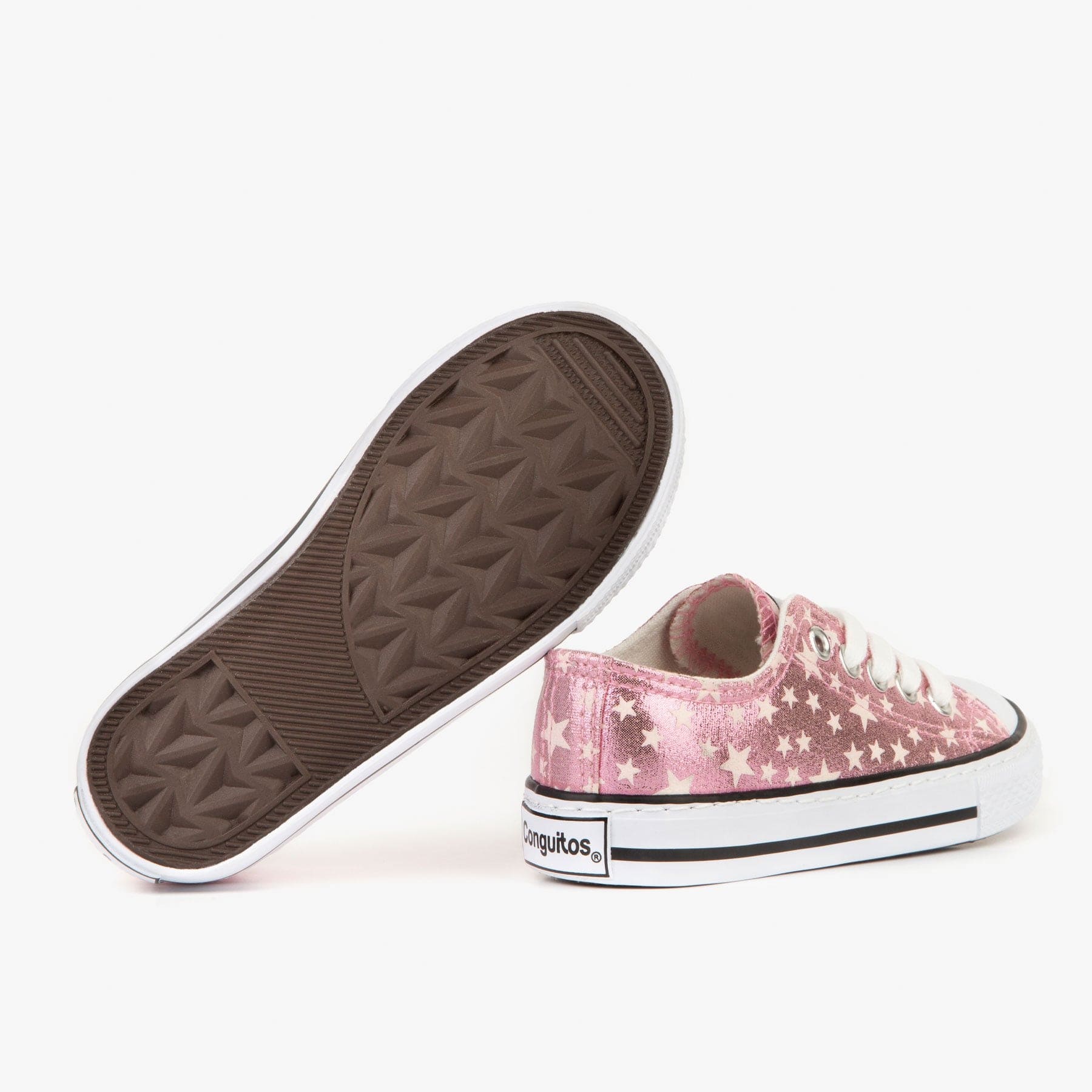 CONGUITOS Shoes Girl's Pink Stars Sneakers