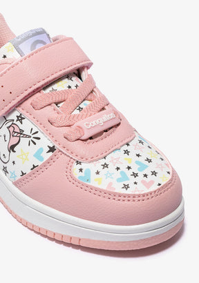 CONGUITOS Shoes Girl's Pink Unicorn Sneakers Napa