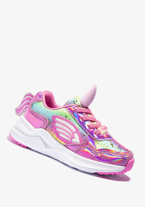 CONGUITOS Shoes Girl's Pink Unicorn With Lights Sneakers