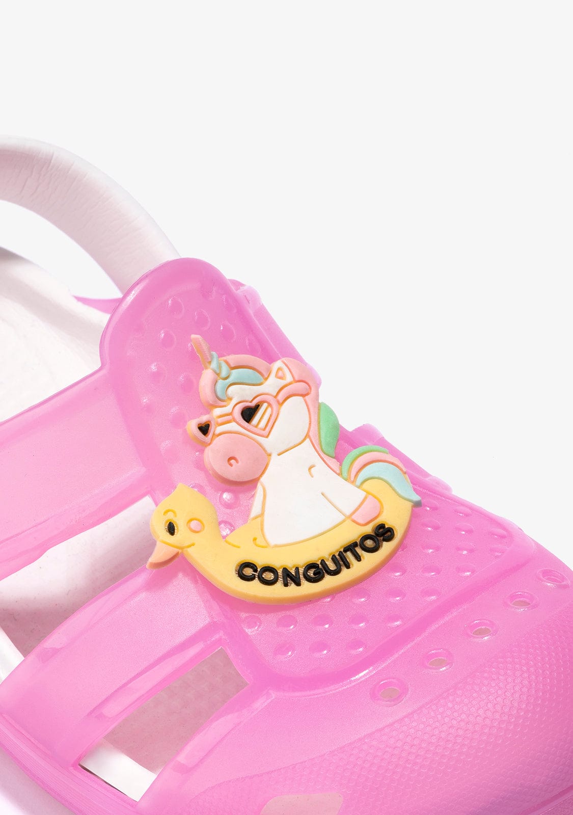 CONGUITOS Shoes Girl's Pink With Lights Clogs Rubber