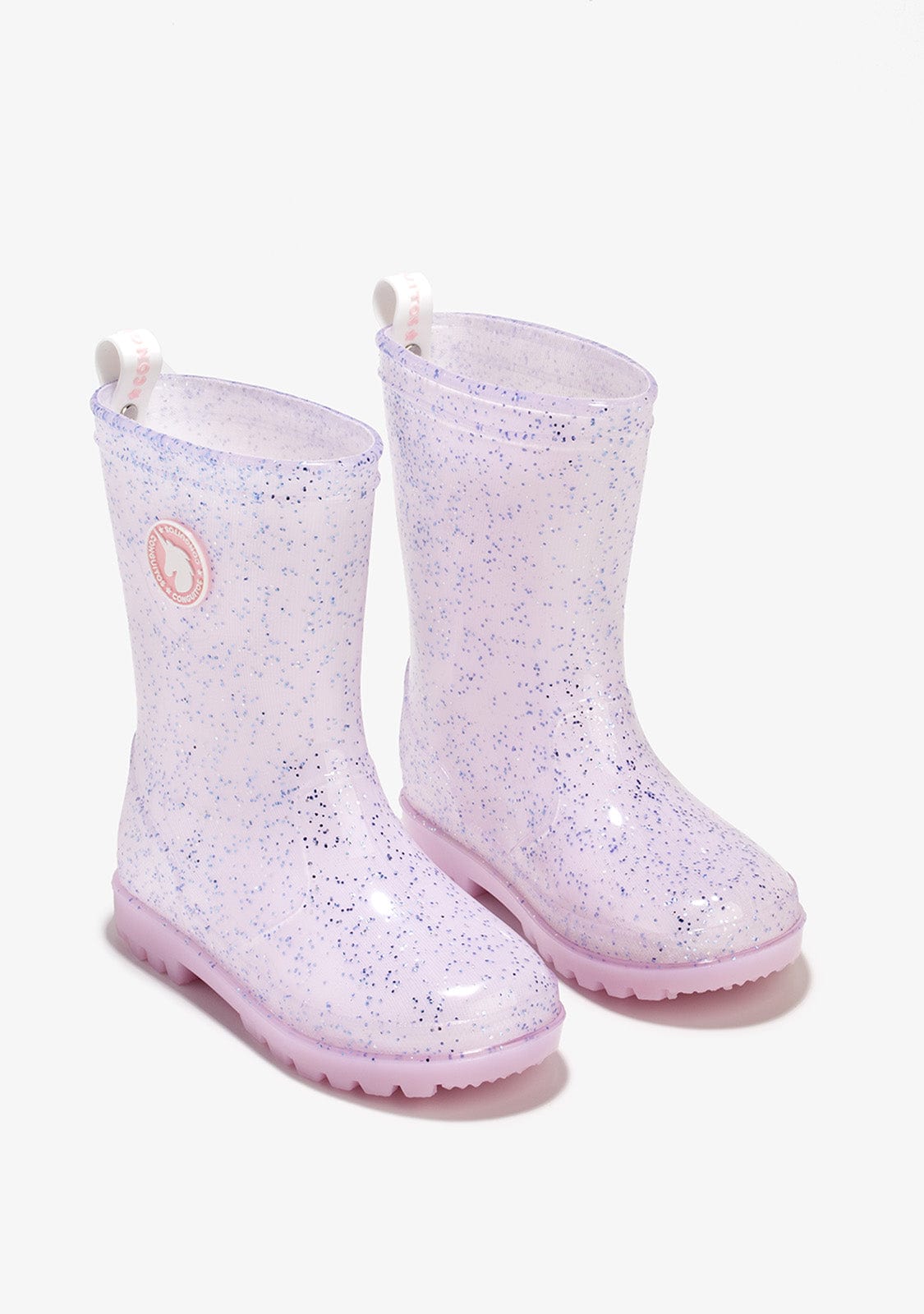 CONGUITOS Shoes Girl's Pink With Lights Rain Boots