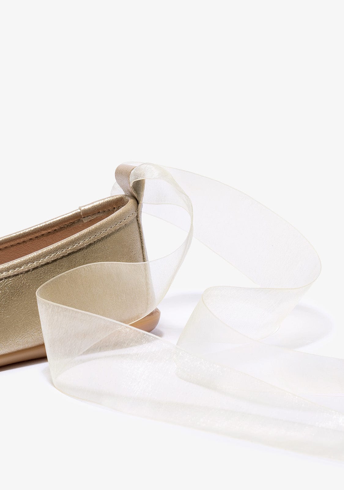 CONGUITOS Shoes Girl's Platinum Bow Ballerinas Metallized