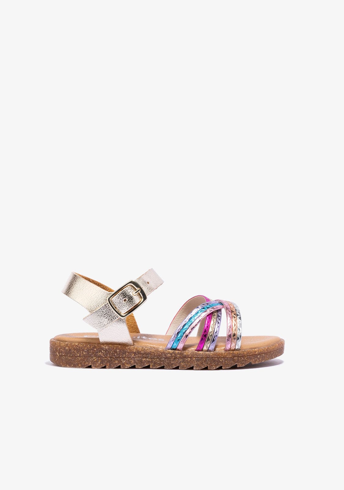 CONGUITOS Shoes Girl's Platinum Multicolour Sandals