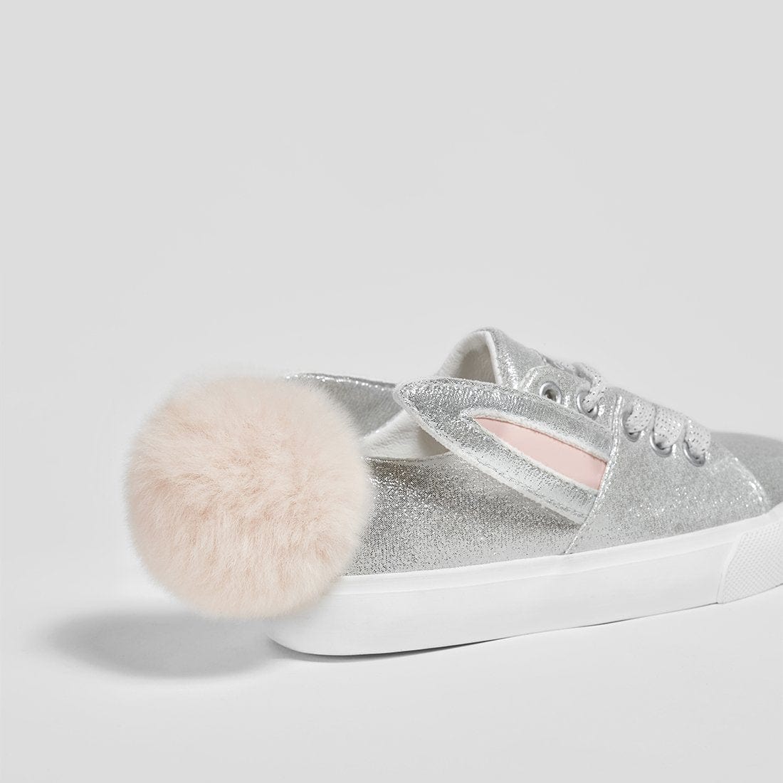 CONGUITOS Shoes Girl's Silver Bunny Sneakers