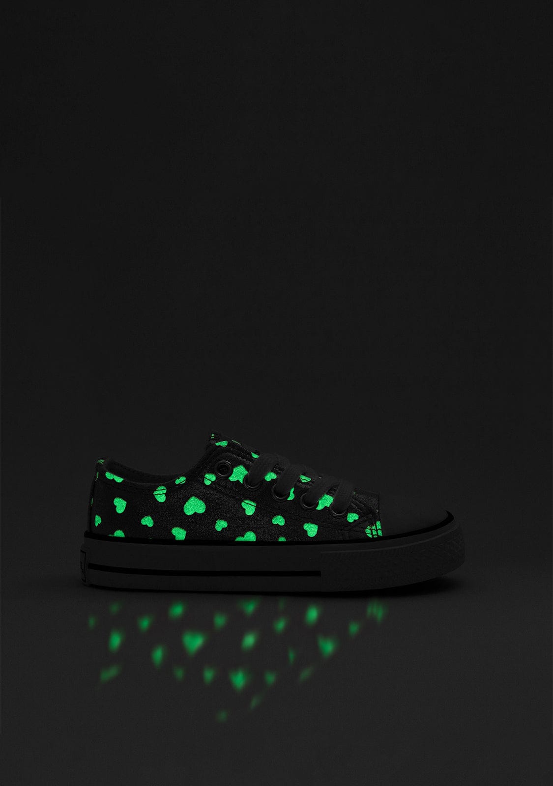 CONGUITOS Shoes Girl's Silver Glows in the Dark Sneakers