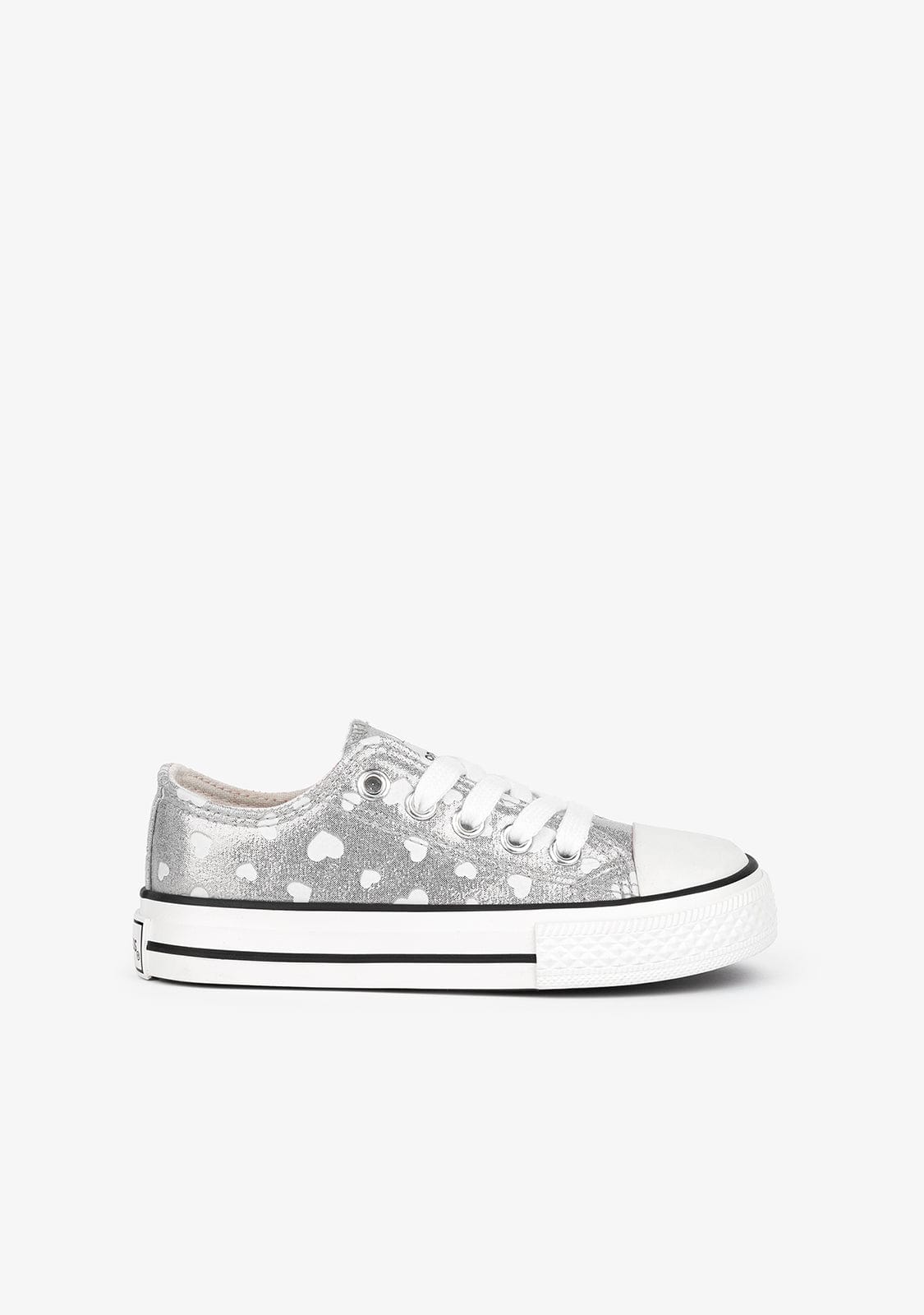 CONGUITOS Shoes Girl's Silver Glows in the Dark Sneakers