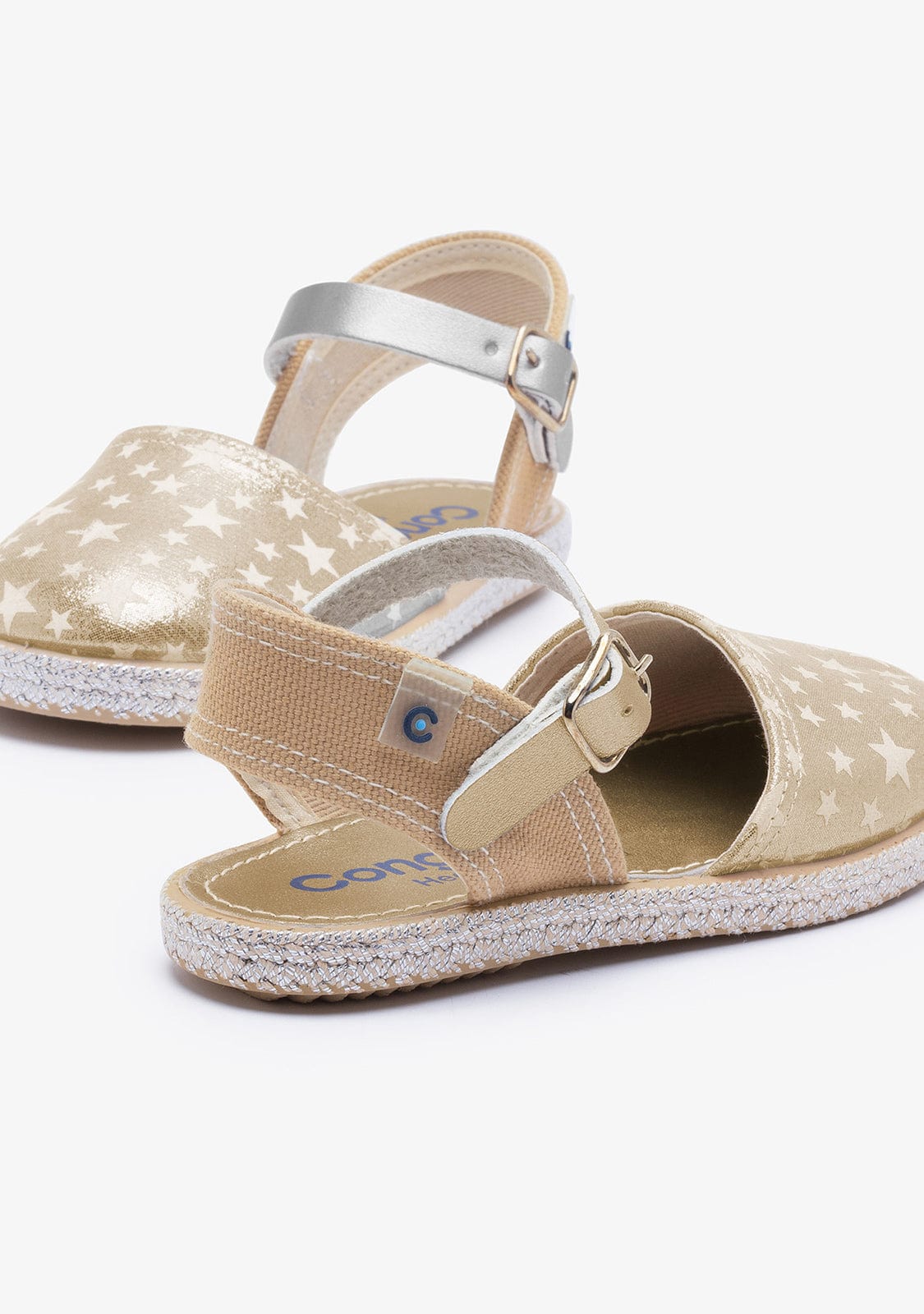 CONGUITOS Shoes Girl's Star Platinum Glow Espadrilles