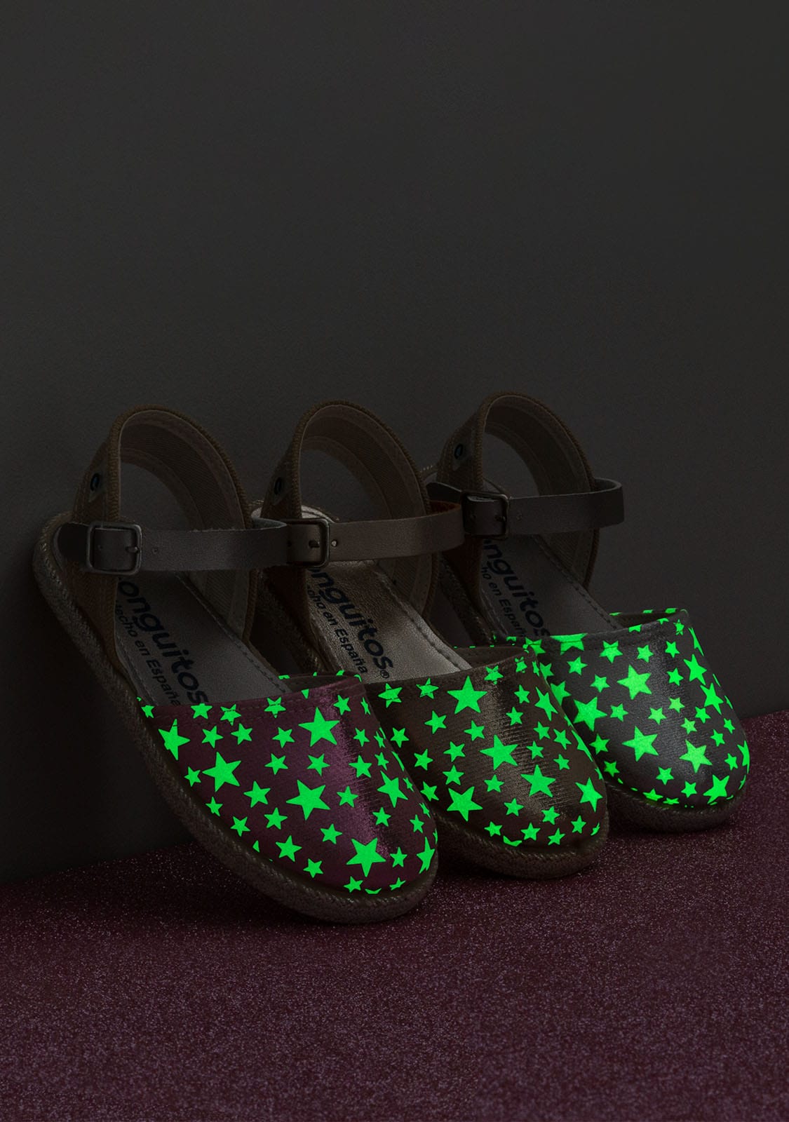 CONGUITOS Shoes Girl's Star Silver Glow Espadrilles