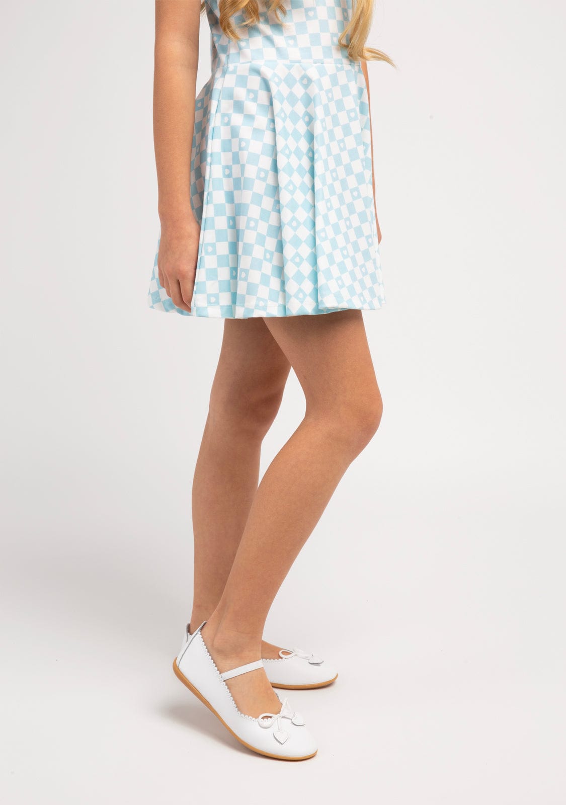 CONGUITOS Shoes Girl's White Bow Hearts Ballerinas