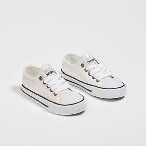 CONGUITOS Shoes Girl's White Iridescent Sneakers