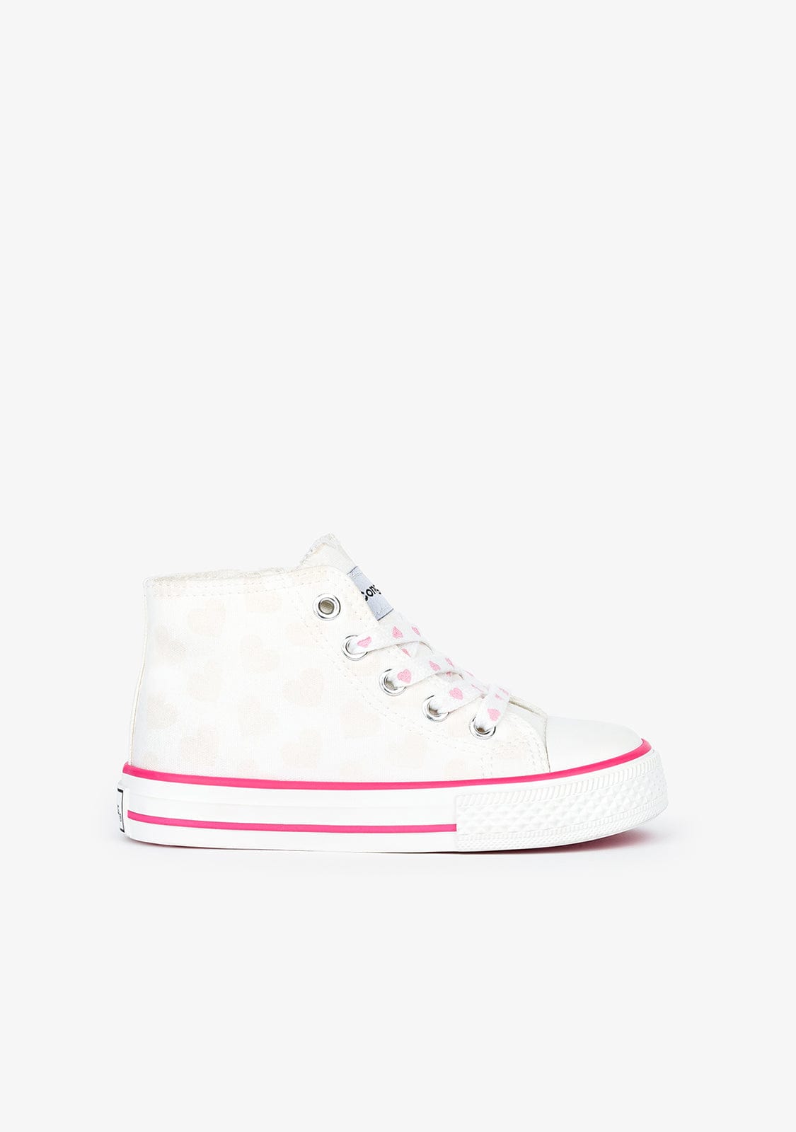 CONGUITOS Shoes Girl's White Sunlight Hi-Top Sneaker