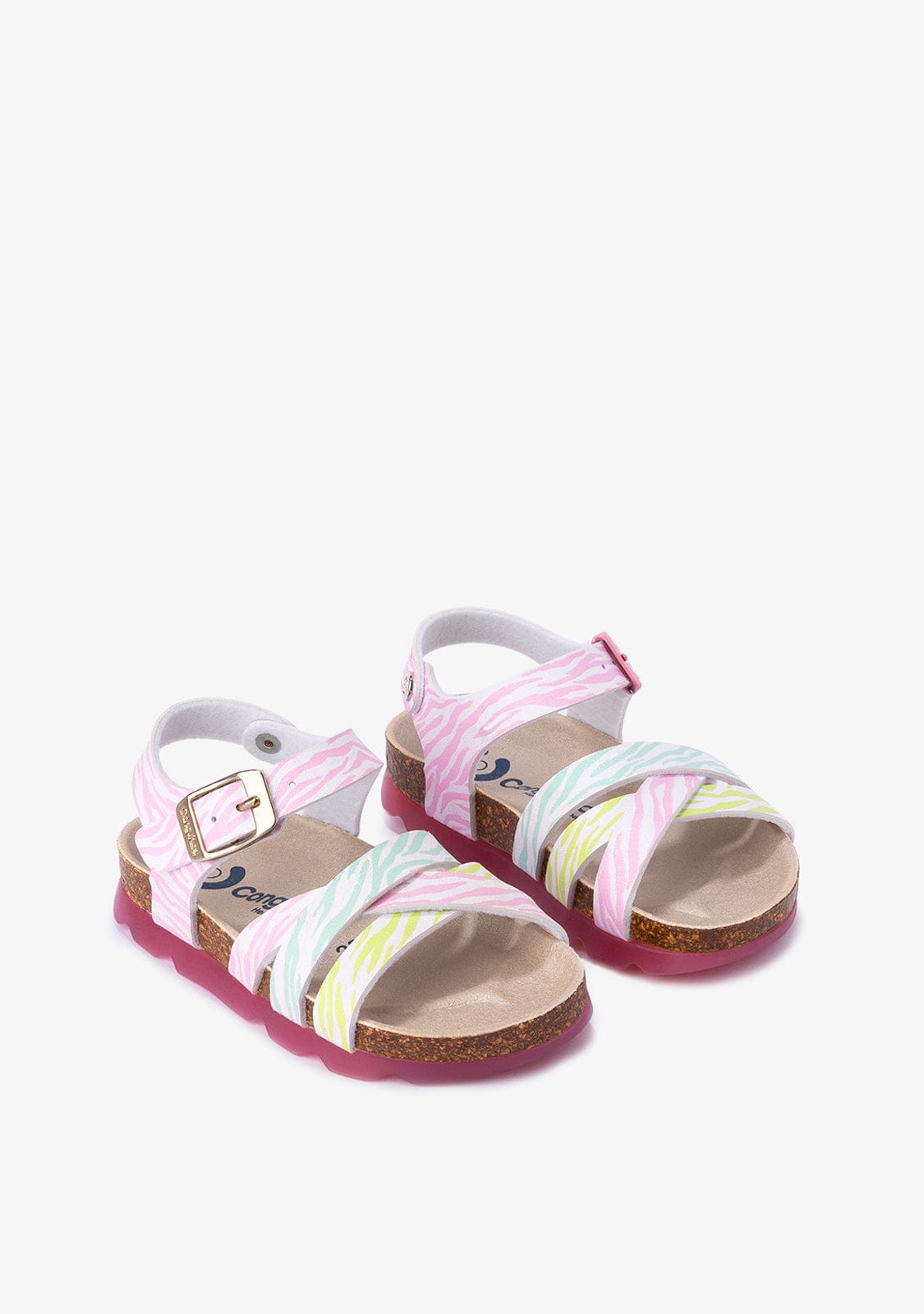 CONGUITOS Shoes Girl's Zebra Multicolour Bio Sandals