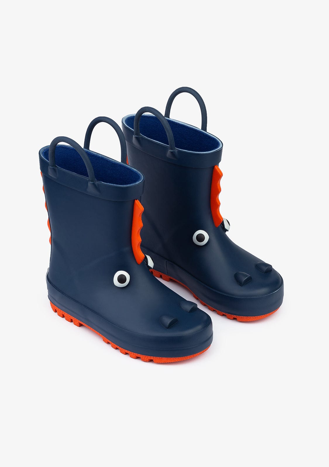 CONGUITOS Shoes Navy Dinosaur Rain Boots Rubber