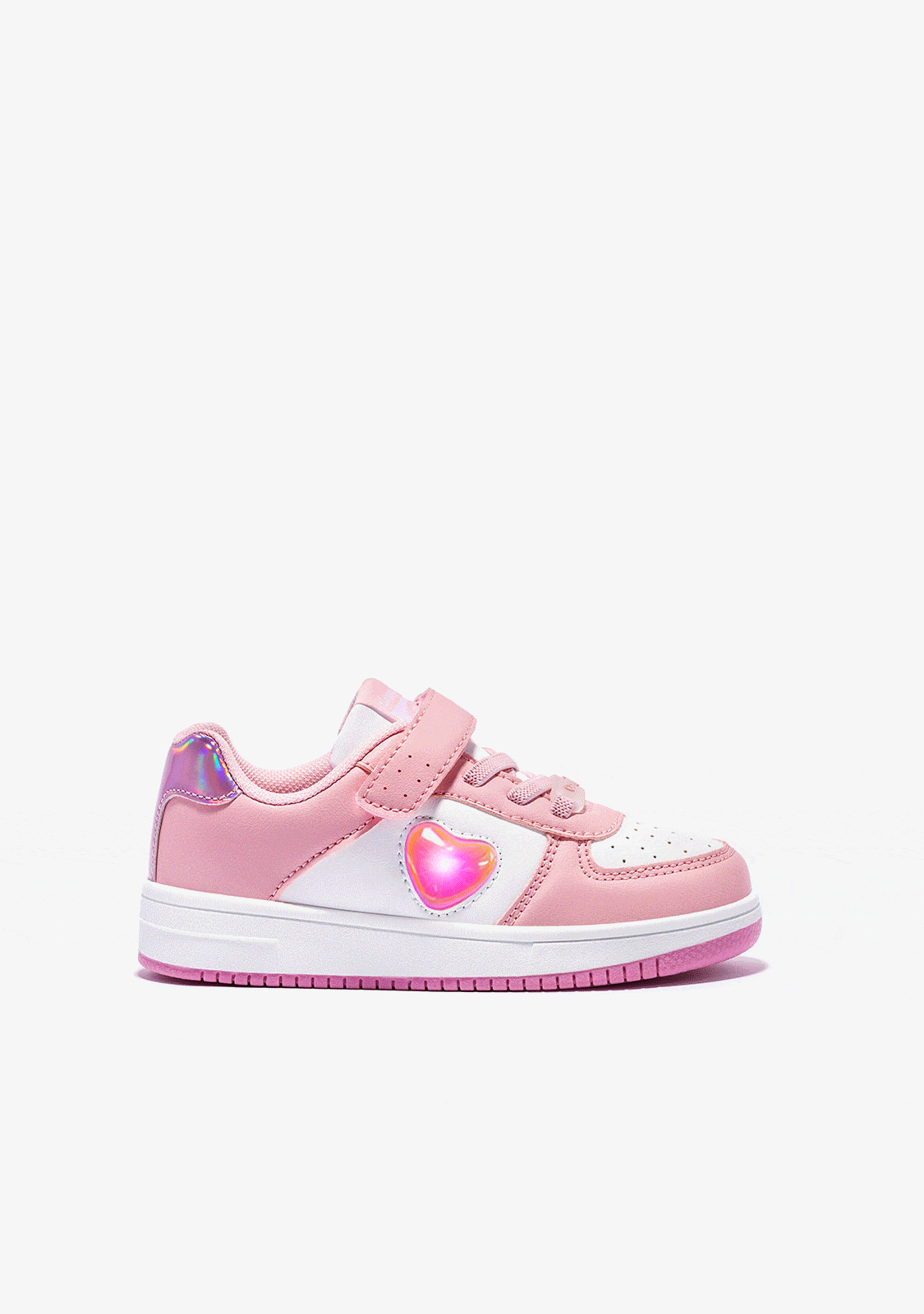 Conguitos SHOES Pink With Lights Colour Changing Heart Sneakers