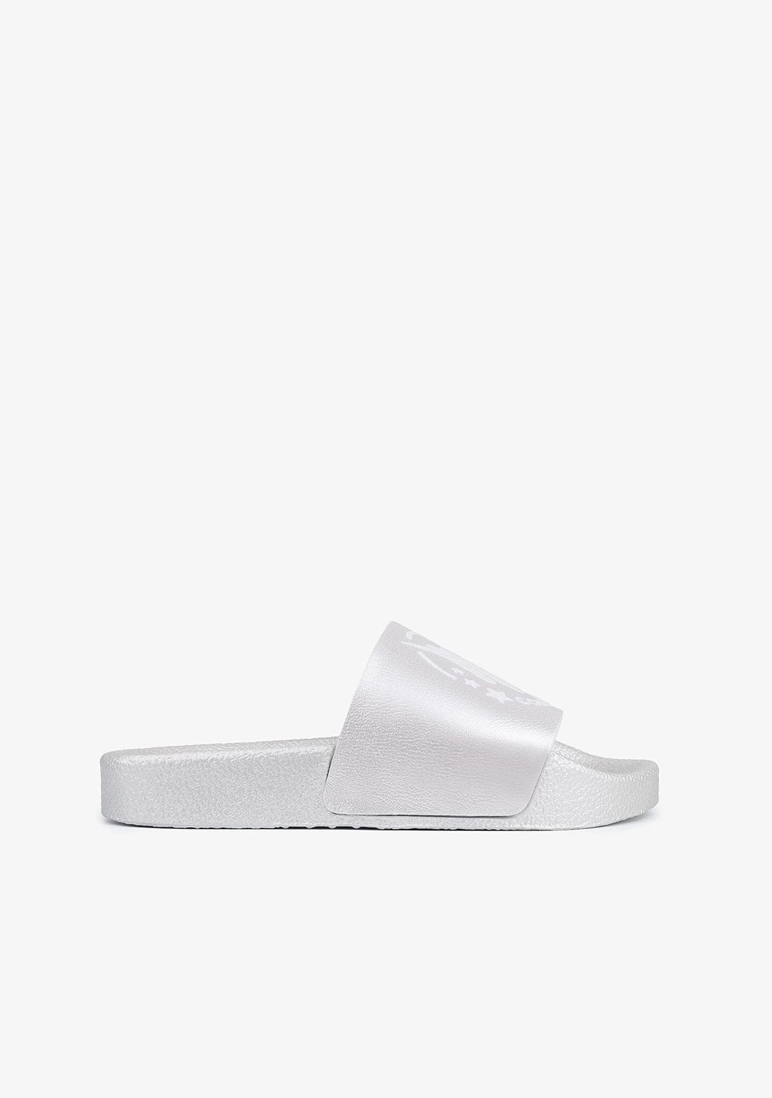 CONGUITOS Shoes Unicorn’s Silver Pool Slide Sandals