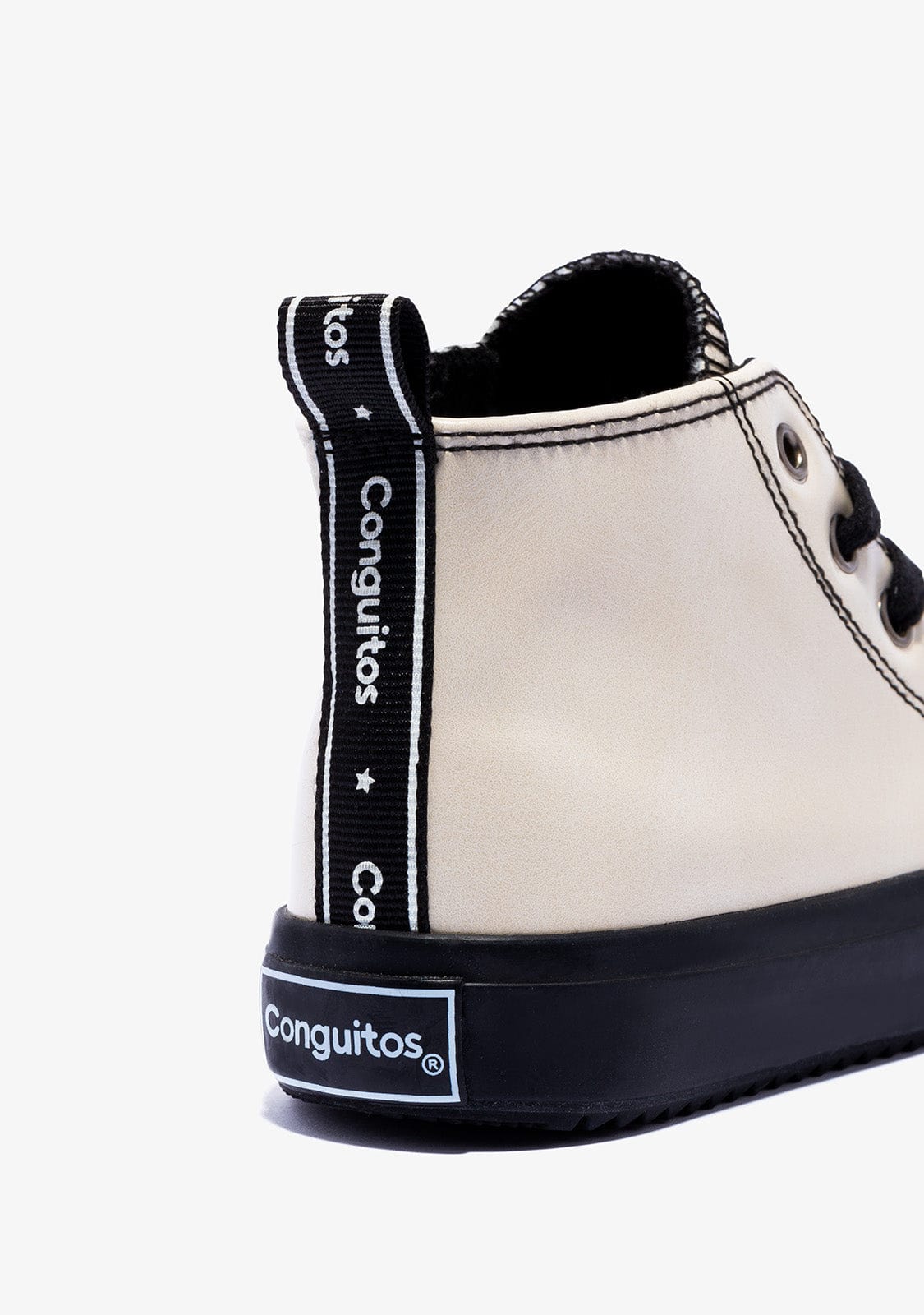 CONGUITOS Shoes Unisex Beige Antic Star Hi-Top Sneakers