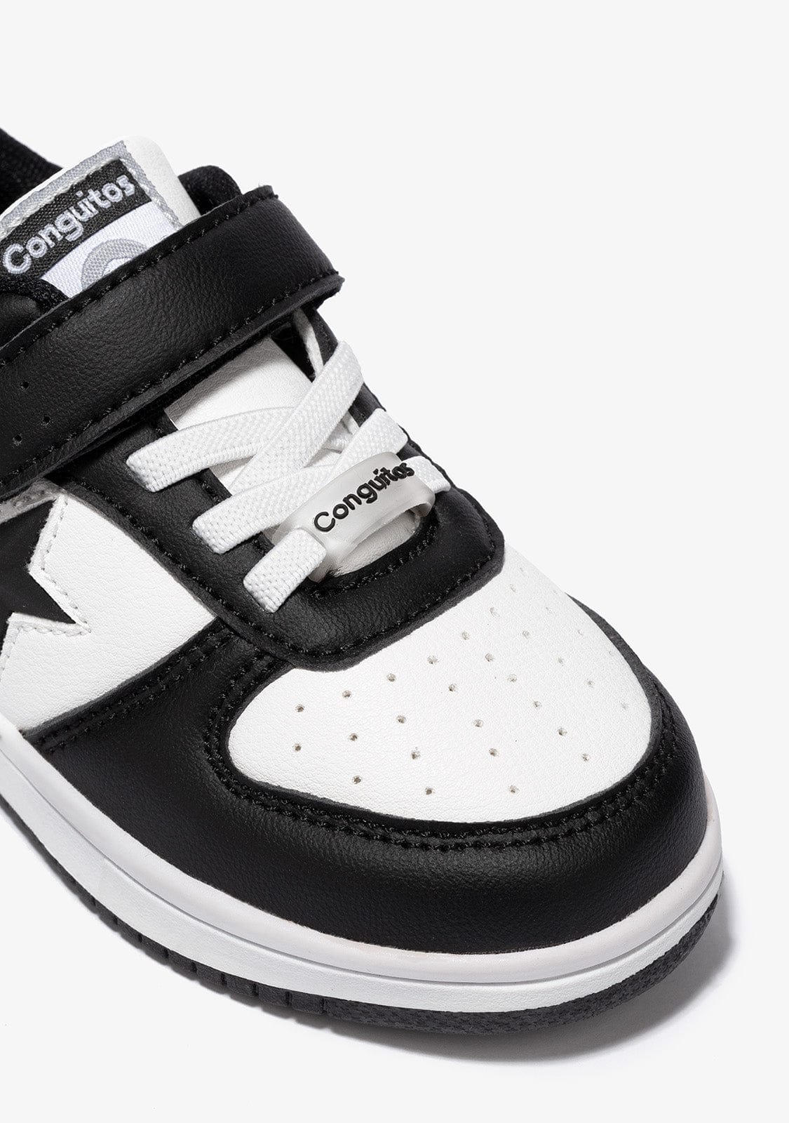 CONGUITOS Shoes Unisex Black - White Star With Lights Sneakers