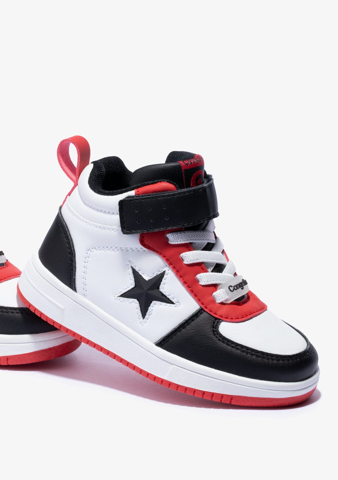CONGUITOS Shoes Unisex Black With Lights Star Hi-Top Sneakers